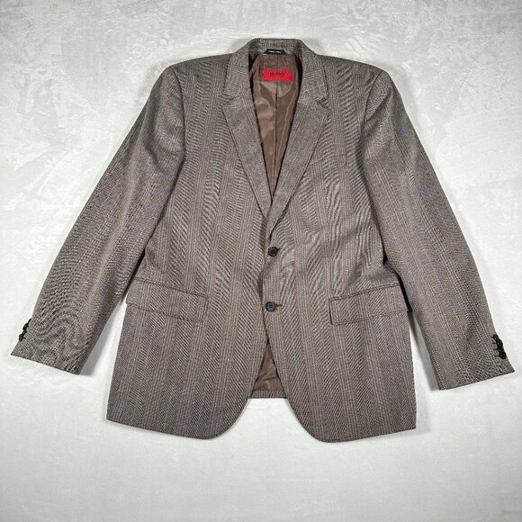 Hugo Boss Other - Hugo Boss Aamon Blazer Men Size 44R Two-Button Jacket Cotton Blend Made Slovenia